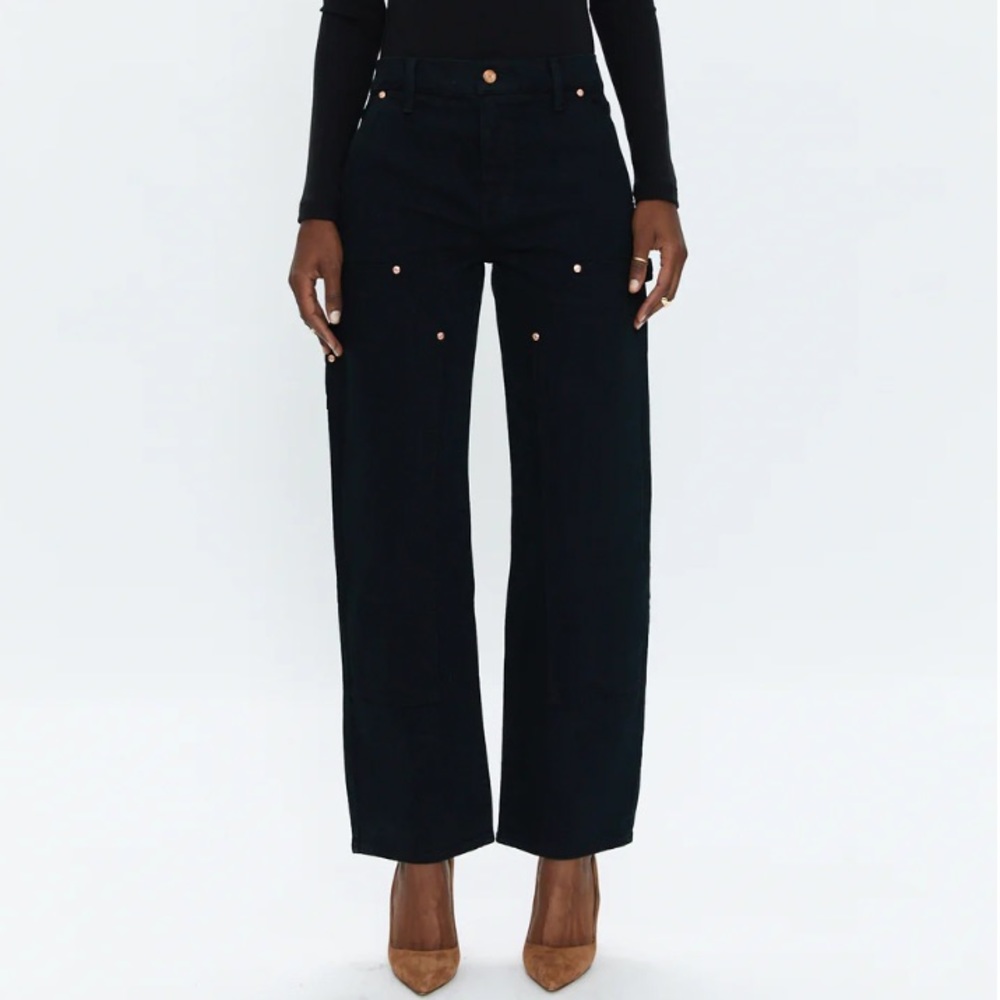 NWT PISTOLA LEXI CARPENTER MID RISE STRAIGHT IN COAL - SZ. 24